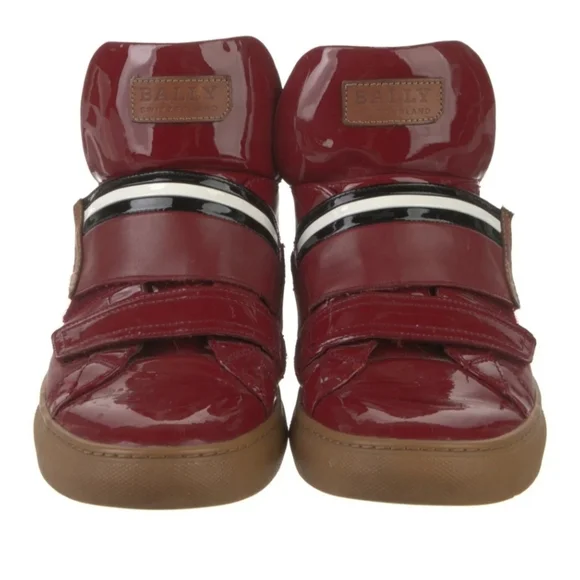 Bally Patent Leather Printed Sneakers (UNISEX) US Men's 7 Women's US 8.5 - Picture 3 of 5